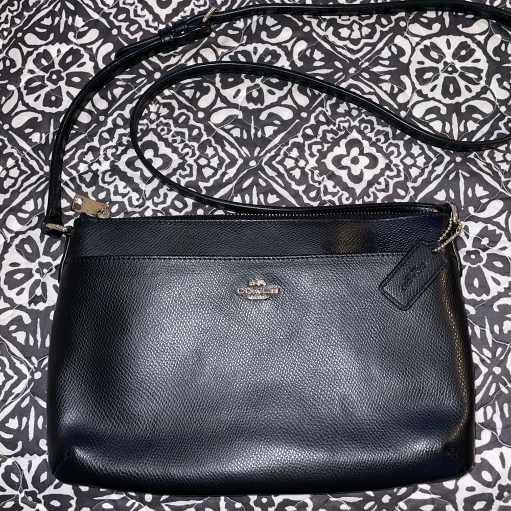 Coach Crossgrain Black Leather Crossbody bag